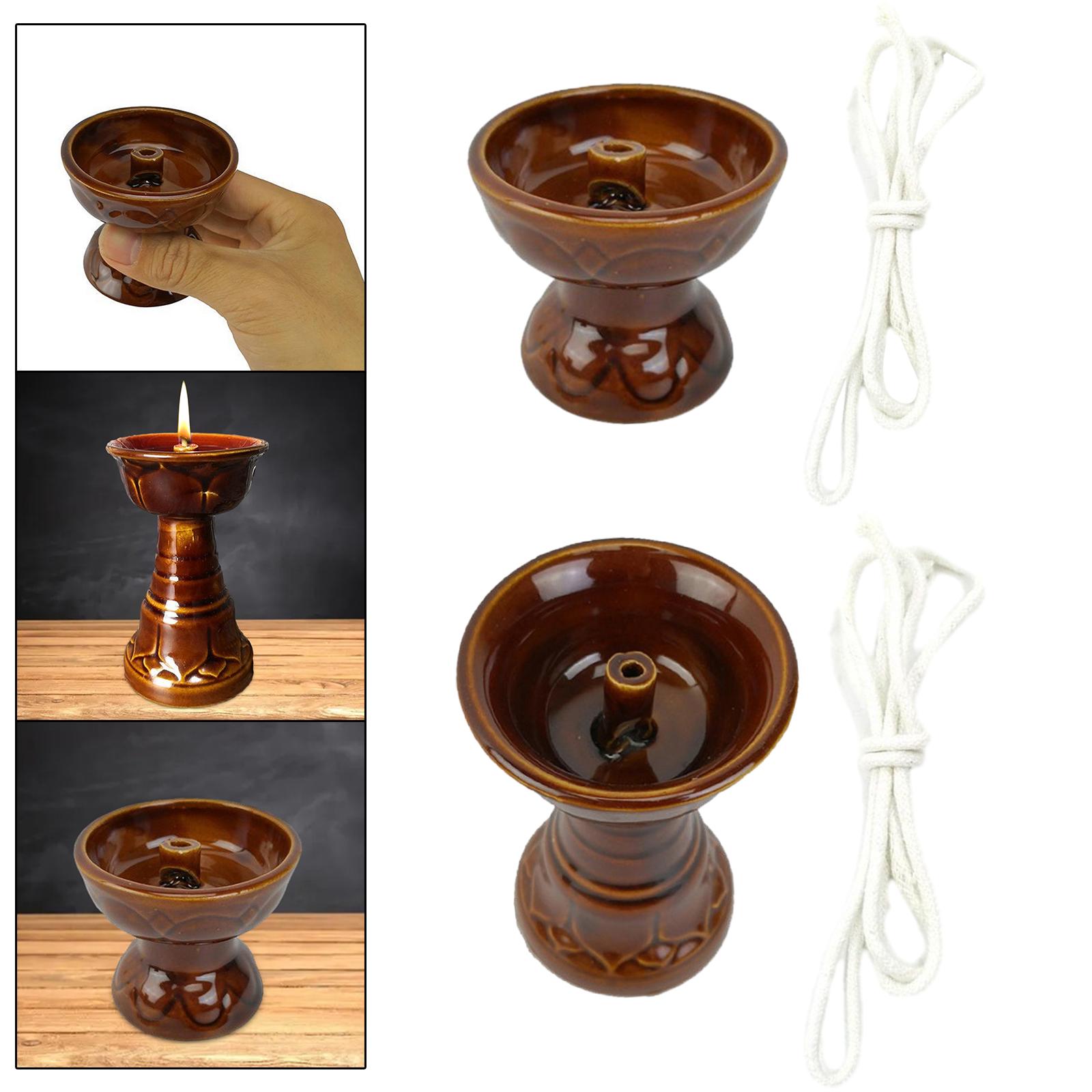 Candle Oil Supplies - Świecznik na masło, pojemnik na olej,