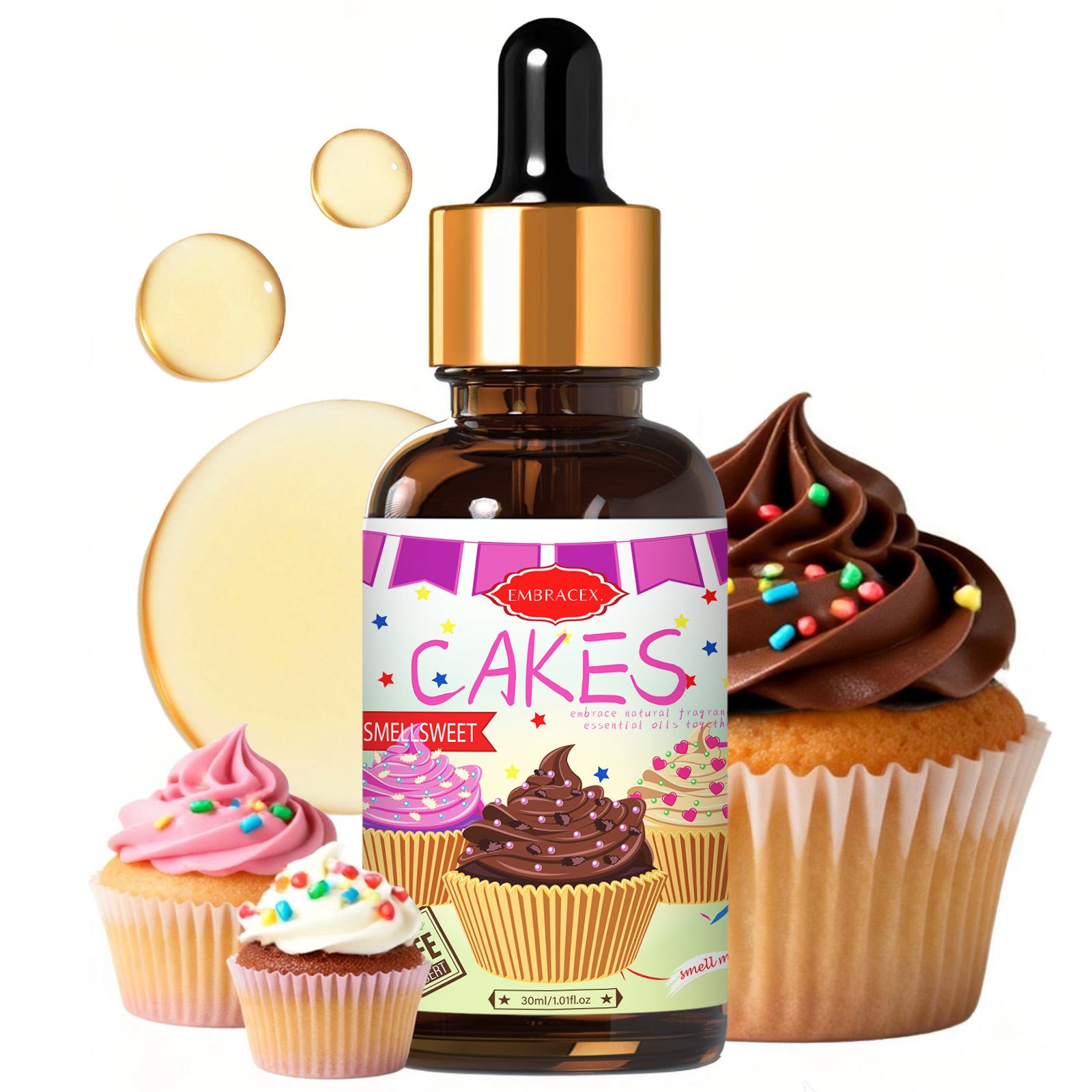 Candle Making Supplies Fragrance Oils - 30ml Olejek Eteryczny Cakes, Akcesoria Samochodowe,