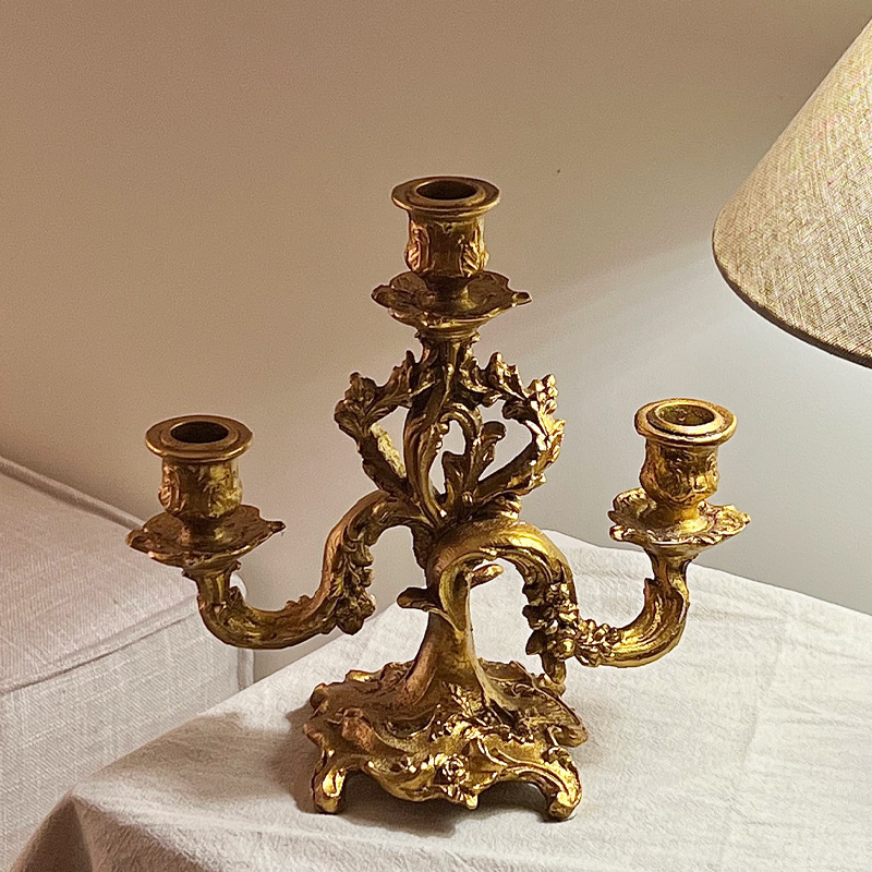 Candle Supplies Luxury - Barokowy Retro Świecznik Luksusowa Dekoracja Stołu