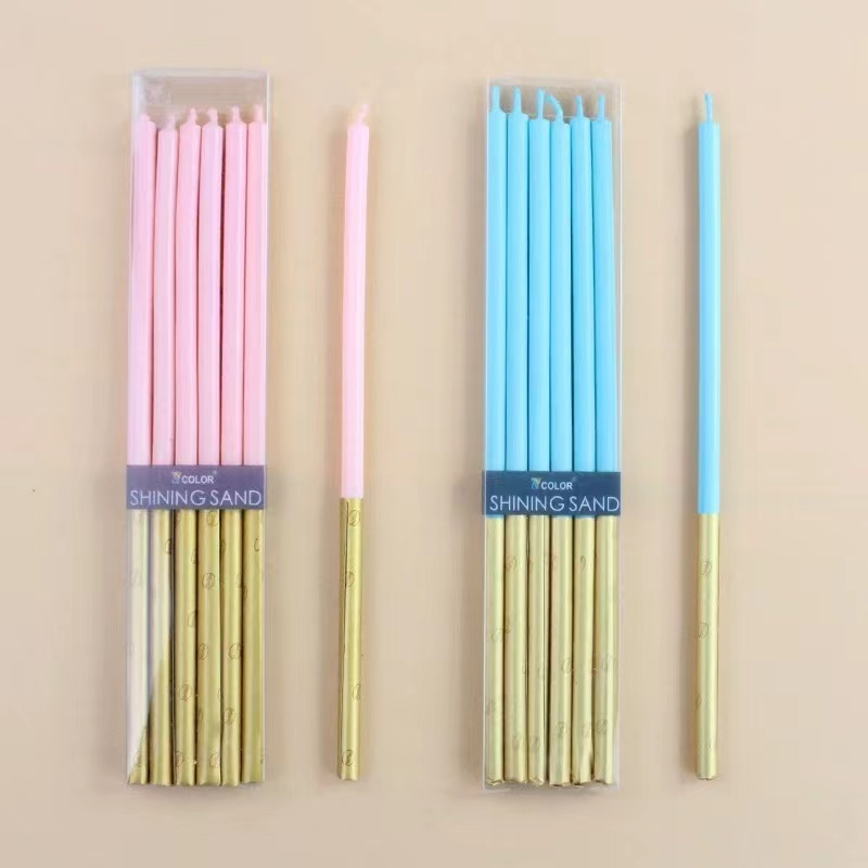 Candle Supplies Luxury - 6szt Długa świeczka urodzinowa Dekoracja tortu