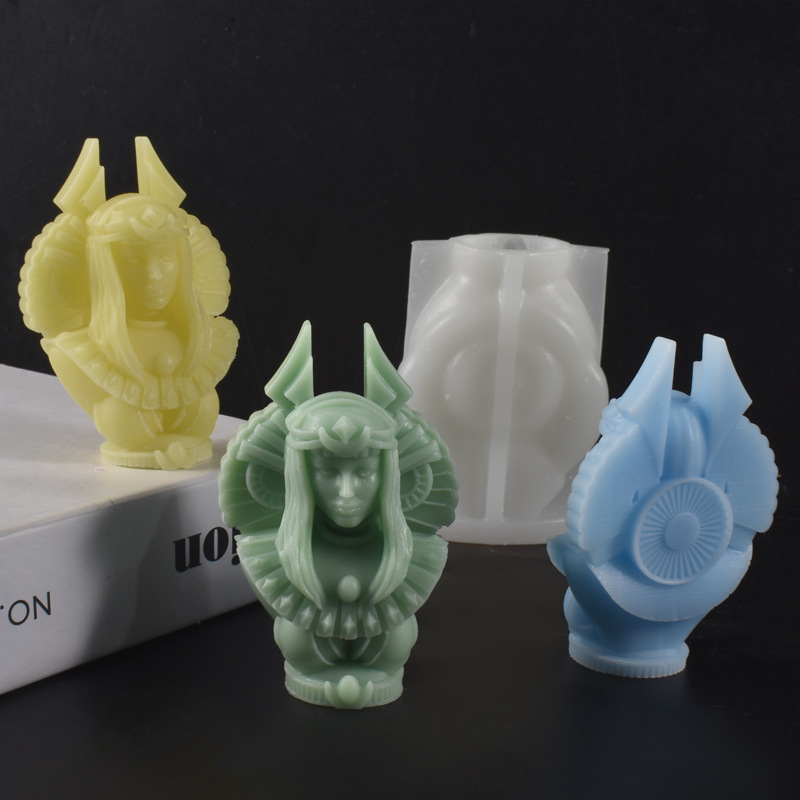 Candle. Queen - Forma Silikonowa 3D Królowa Egipska Świeca