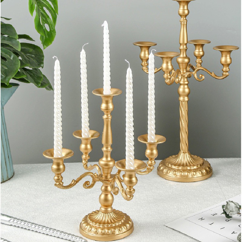 Candle Supplies Luxury - Vintage Świeczniki Dekoracja Stołu Weselnego Świecznik
