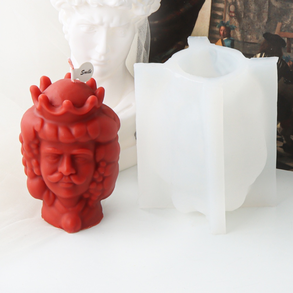 Candle. Queen - Forma Silikonowa Król Królowa Świeca Korona