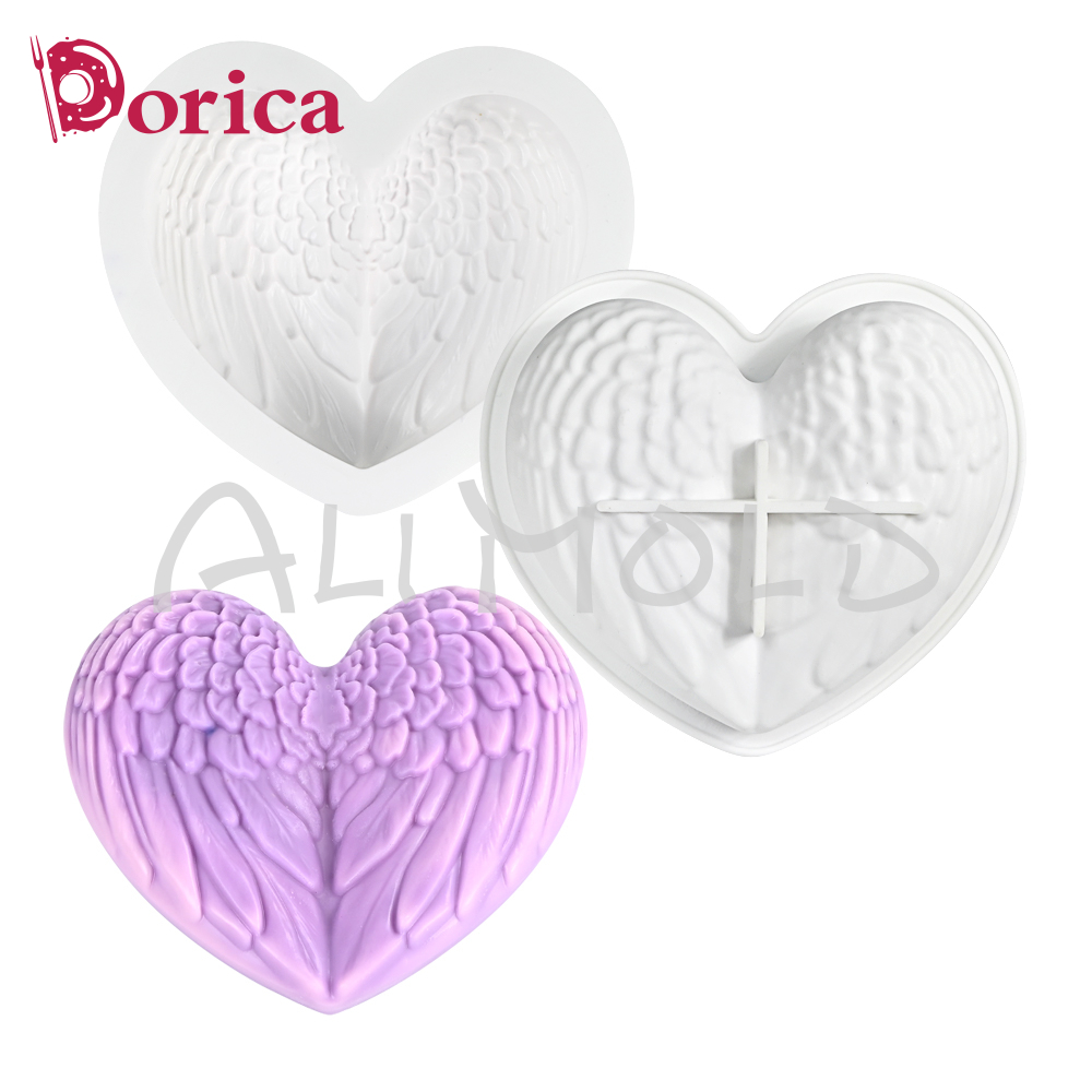 Dorica 3D Wings Heart Silicone – Candle Supplies Eu recenzja i cena